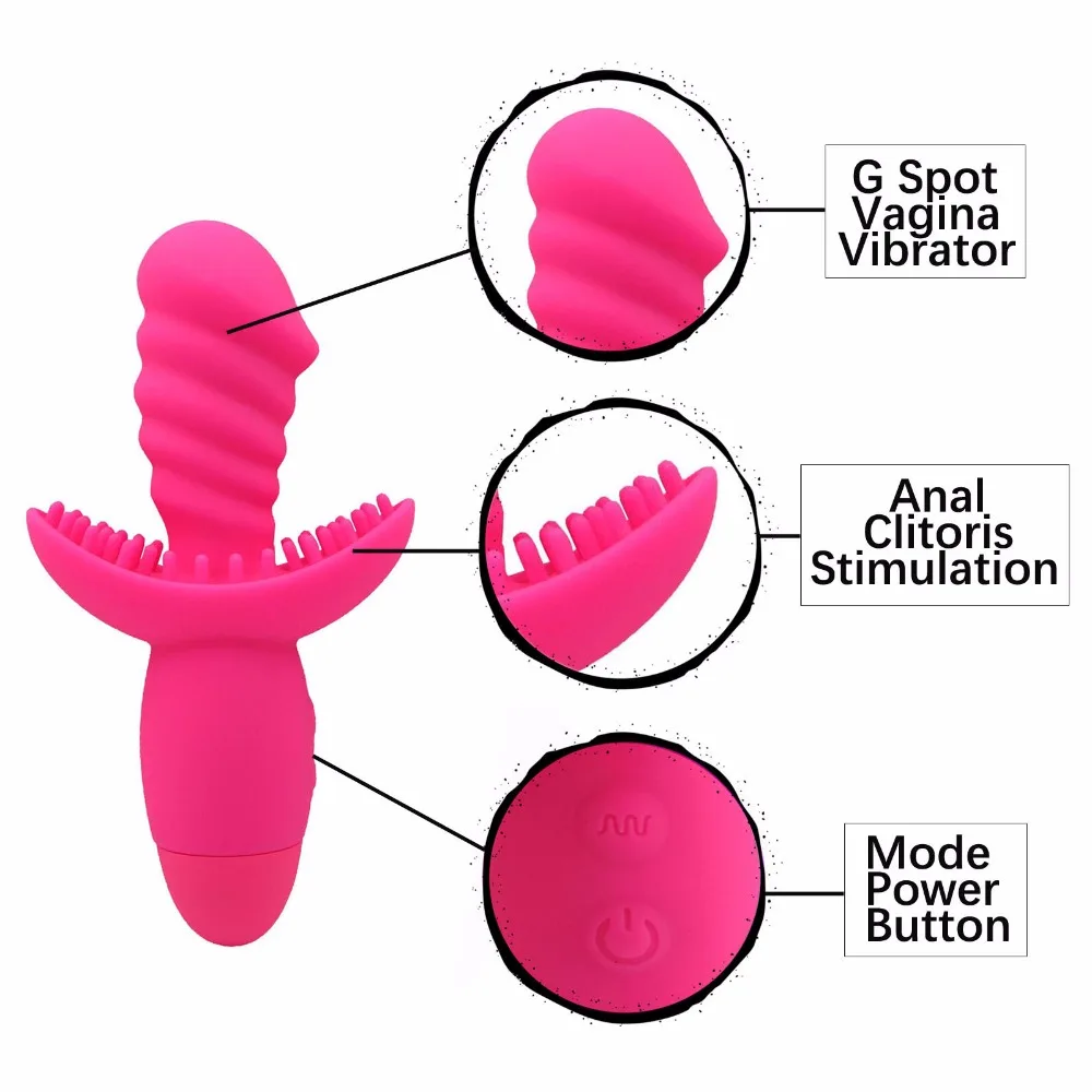 10 Modes Clitoris Vagina Vibrators for Women G Spot Anal Dildo Vibrator Sex Toys for Women Couples Adult Erotic Sex Machine Color Pink/Purple