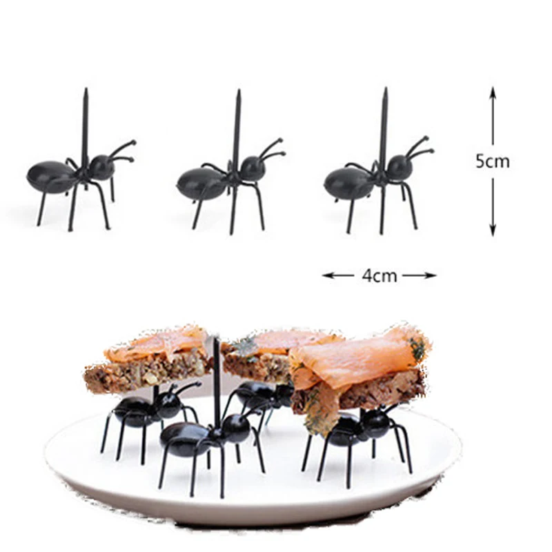 New style industrious little ants fruit forks fruit decorations fruit dessert forks 1 set/12pcs
New style industrious little ants fruit forks fruit decorations fruit dessert forks 1 set/12pcs