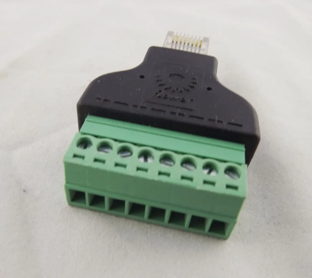 1pcs Ethernet RJ45 Male Plug To AV Screw Terminal 8 Pin Block CCTV Converter Adapter
1pcs Ethernet RJ45 Male Plug To AV Screw Terminal 8 Pin Block CCTV Converter Adapter