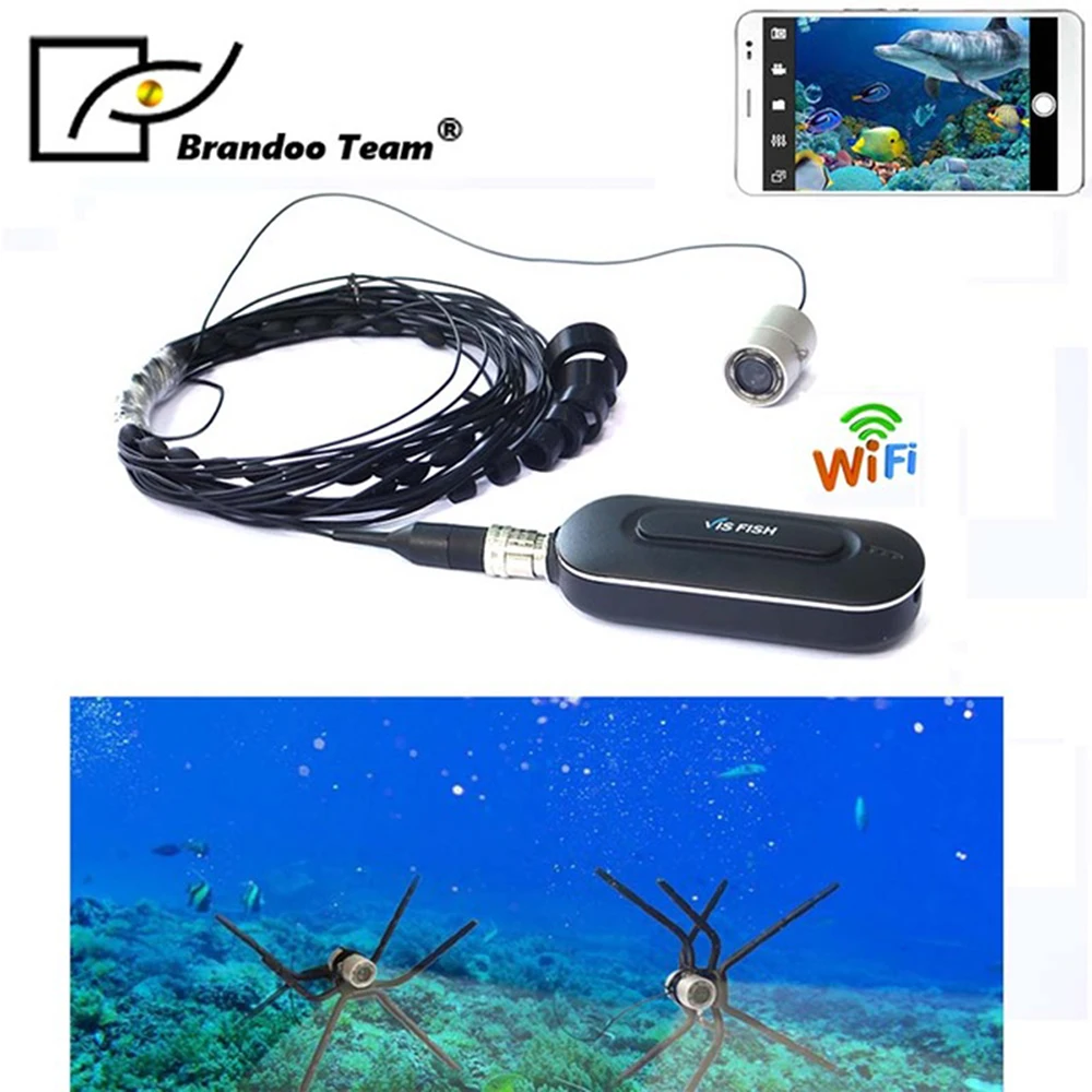 BRANDOO Professional Fishing Camera 30m Wireless Operating Range Underwater Fish Finder Infrared Wifi Camera
BRANDOO Professional Fishing Camera 30m Wireless Operating Range Underwater Fish Finder Infrared Wifi Camera