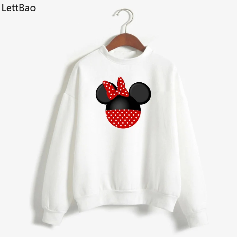 

Ladies vogue Mickey Hoodies women 90s aesthetic Loose Long Sleeve pullover O Neck kpop Sweatshirt Casual tumblr Hoodie clothes