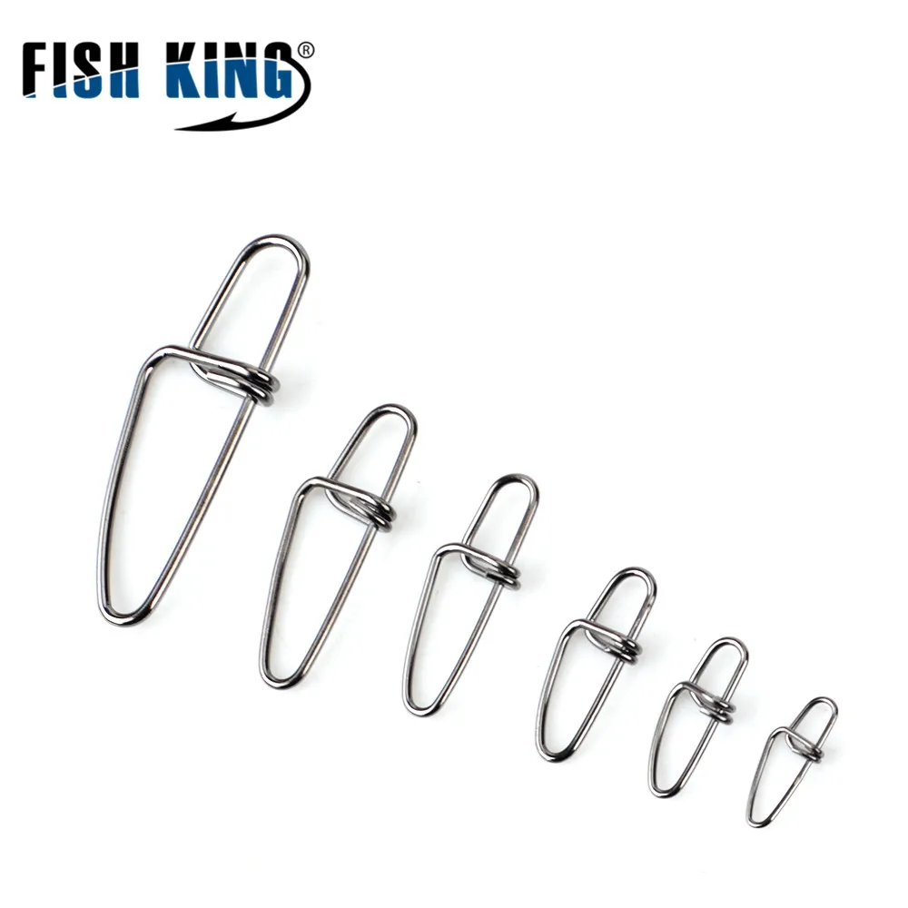 FISH KING 1 Pack 10PCS/Lot 0#- 6# Fishing Swivel With Cross Lock Snap Fish Hook Lure Connector Terminal Fishing Tackle
FISH KING 1 Pack 10PCS/Lot 0#- 6# Fishing Swivel With Cross Lock Snap Fish Hook Lure Connector Terminal Fishing Tackle