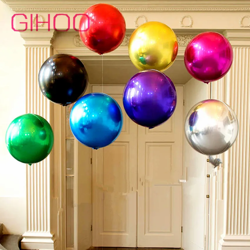 20pcs 18inch 4D Round Aluminum Foil Balloons Metal Balloon Wedding Decoration Birthday Party Helium Ballon Supplies 
20pcs 18inch 4D Round Aluminum Foil Balloons Metal Balloon Wedding Decoration Birthday Party Helium Ballon Supplies