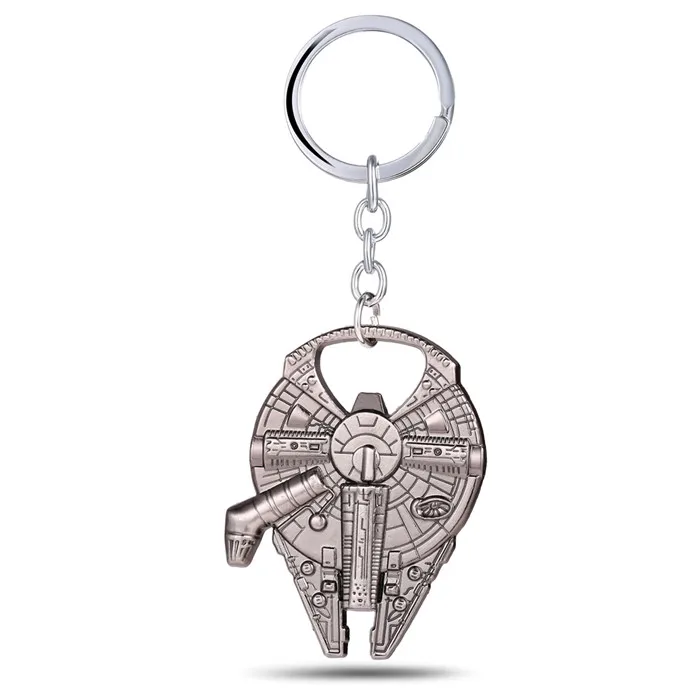 2020 New Star Wars Han Solo's mill Falcon Ship Barkey Bottle Opener Keychain Drop Shipping
2020 New Star Wars Han Solo's mill Falcon Ship Barkey Bottle Opener Keychain Drop Shipping