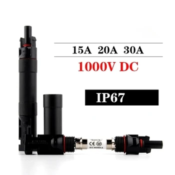 1pc Fuse Holder Protective Connector Protection 1000 VDC Male To Fem PV Photovoltaic Solar Diode Waterproof IP67 15A 20A 30A
1pc Fuse Holder Protective Connector Protection 1000 VDC Male To Fem PV Photovoltaic Solar Diode Waterproof IP67 15A 20A 30A