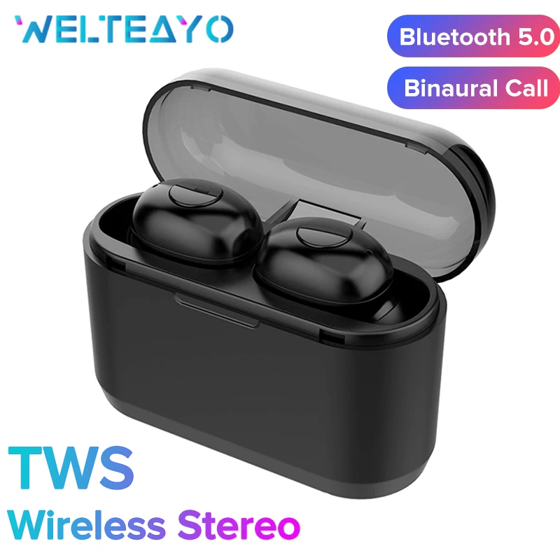 Bluetooth 5.0 Headphone Wireless Headset TWS Bluetooth Earphone Wireless Stereo Earbuds Handsfree Headsets with Microphone
Bluetooth 5.0 Headphone Wireless Headset TWS Bluetooth Earphone Wireless Stereo Earbuds Handsfree Headsets with Microphone