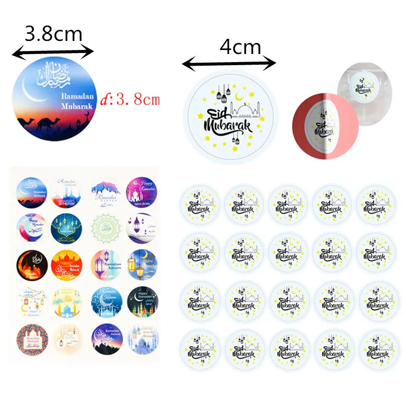 100pcs EID MUBARAK Paper Stickers Ramadan Decoration Muslim Gift Bag Sealing Sticker Ramadan Mubarak Decor Tag Stickers Label
100pcs EID MUBARAK Paper Stickers Ramadan Decoration Muslim Gift Bag Sealing Sticker Ramadan Mubarak Decor Tag Stickers Label