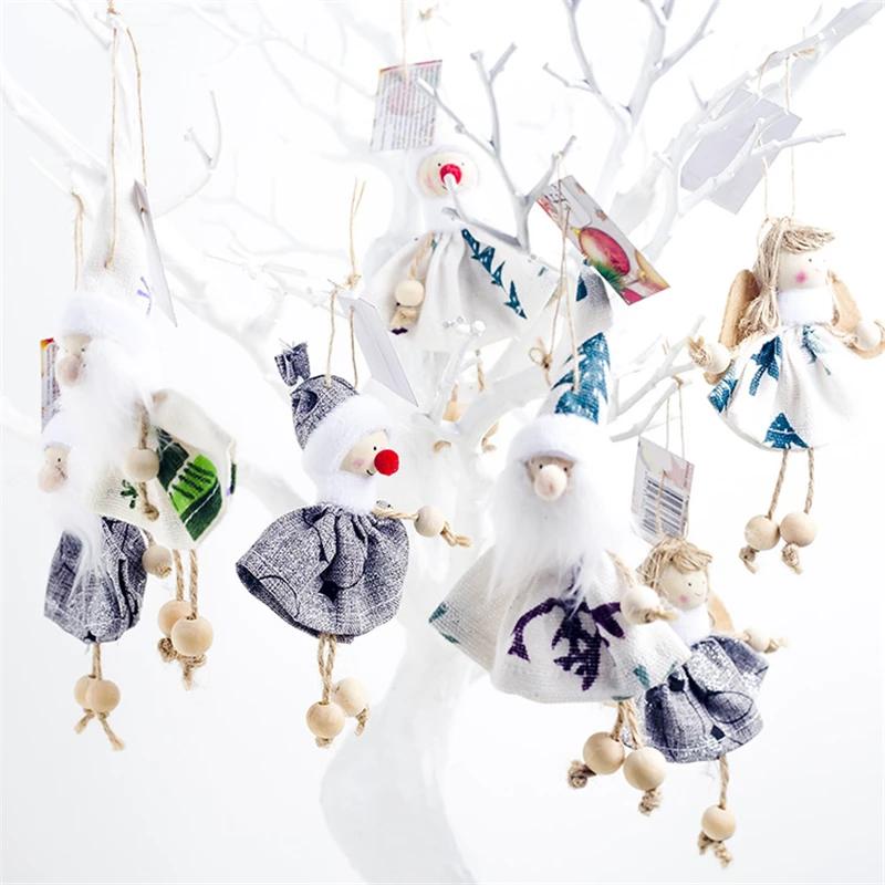 Lovely Noel Dolls Home Decor New Year Ornaments Gift Santa Snowman Angel Wood Fabric Doll Hang Christmas Tree Decorations Natal
Lovely Noel Dolls Home Decor New Year Ornaments Gift Santa Snowman Angel Wood Fabric Doll Hang Christmas Tree Decorations Natal
