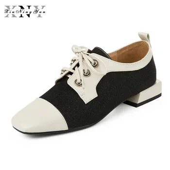 XiuNingYan Women Genuine Leather Oxford Shoes Woman Flats Handmade Vintage Lace Up Loafers Casual Sneakers Flat Shoes for Women
XiuNingYan Women Genuine Leather Oxford Shoes Woman Flats Handmade Vintage Lace Up Loafers Casual Sneakers Flat Shoes for Women