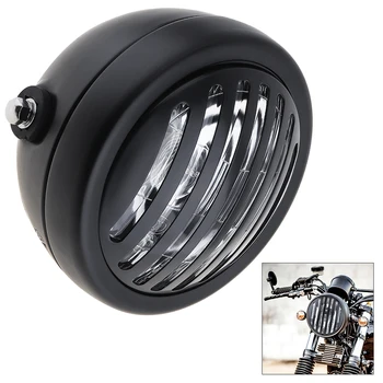 Universal 6 Inch Motorcycle Retro Refit Metal White Headlight Black Color with Grill Cover
Universal 6 Inch Motorcycle Retro Refit Metal White Headlight Black Color with Grill Cover
