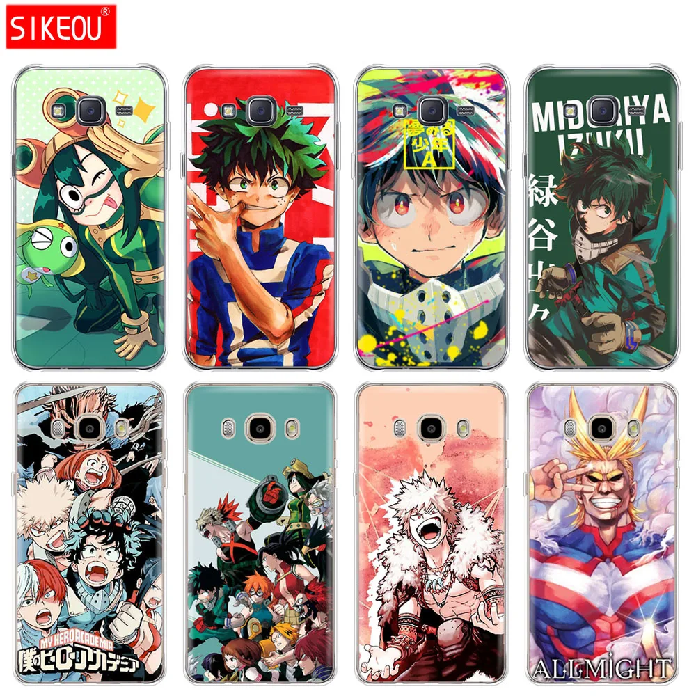 SIKEOU My Hero Academia Anime silicone cover phone case for Samsung Galaxy J1 J2 J3 J5 J7 MINI 2016 2015 prime
SIKEOU My Hero Academia Anime silicone cover phone case for Samsung Galaxy J1 J2 J3 J5 J7 MINI 2016 2015 prime