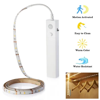 New Hot LED 1M Strip Light Wireless PIR Motion Sensor Wardrobe Cabinet Battery Operated
New Hot LED 1M Strip Light Wireless PIR Motion Sensor Wardrobe Cabinet Battery Operated