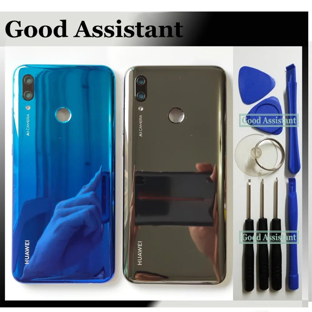 Оригинальный чехол для Huawei P Smart 2019 Φ задняя крышка батарейного отсека задние