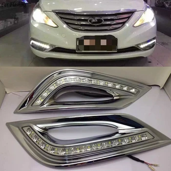 Car flahsing 2pcs 12V LED DRL Daytime Running Lights with Fog Lamp Hole for Hyundai Sonata 8 (8th Sonata) 2010-2013 Day Lights
Car flahsing 2pcs 12V LED DRL Daytime Running Lights with Fog Lamp Hole for Hyundai Sonata 8 (8th Sonata) 2010-2013 Day Lights