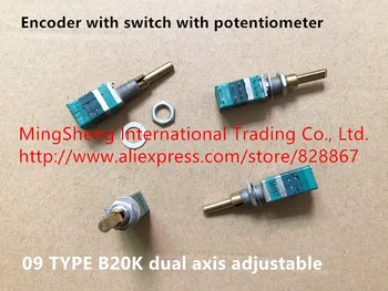 Original new 100% 09 Type encoder with switch with potentiometer B20K dual axis adjustable
Original new 100% 09 Type encoder with switch with potentiometer B20K dual axis adjustable
