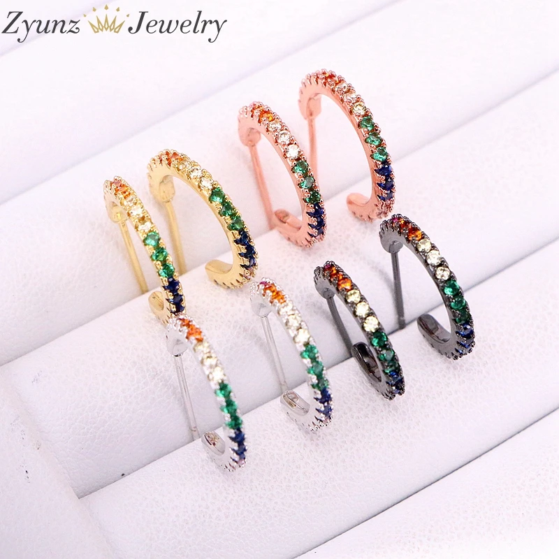 10 Pairs, 15mm, mix color round circle geometric stud earring paved rainbow colorful cz zirconia fashion trendy women jewelry
10 Pairs, 15mm, mix color round circle geometric stud earring paved rainbow colorful cz zirconia fashion trendy women jewelry