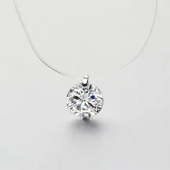MEEKCAT Hot 925 Sterling Silver Zircon Pearl Pendant Necklace Transparent Fishing Line Charms Fashion Jewelry For Mother's Day
MEEKCAT Hot 925 Sterling Silver Zircon Pearl Pendant Necklace Transparent Fishing Line Charms Fashion Jewelry For Mother's Day