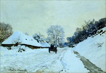 High quality Oil painting Canvas Reproductions Cart on the Snow Covered Road with Saint-Simeon Farm by Claude Monet hand painted
High quality Oil painting Canvas Reproductions Cart on the Snow Covered Road with Saint-Simeon Farm by Claude Monet hand painted