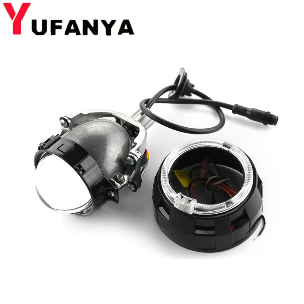 Bi LED Projector Headlights Lens 3.0 inch with angel eye shrouds hella5 light High and Low Beam Auto Headlamp Light Retrofit
Bi LED Projector Headlights Lens 3.0 inch with angel eye shrouds hella5 light High and Low Beam Auto Headlamp Light Retrofit