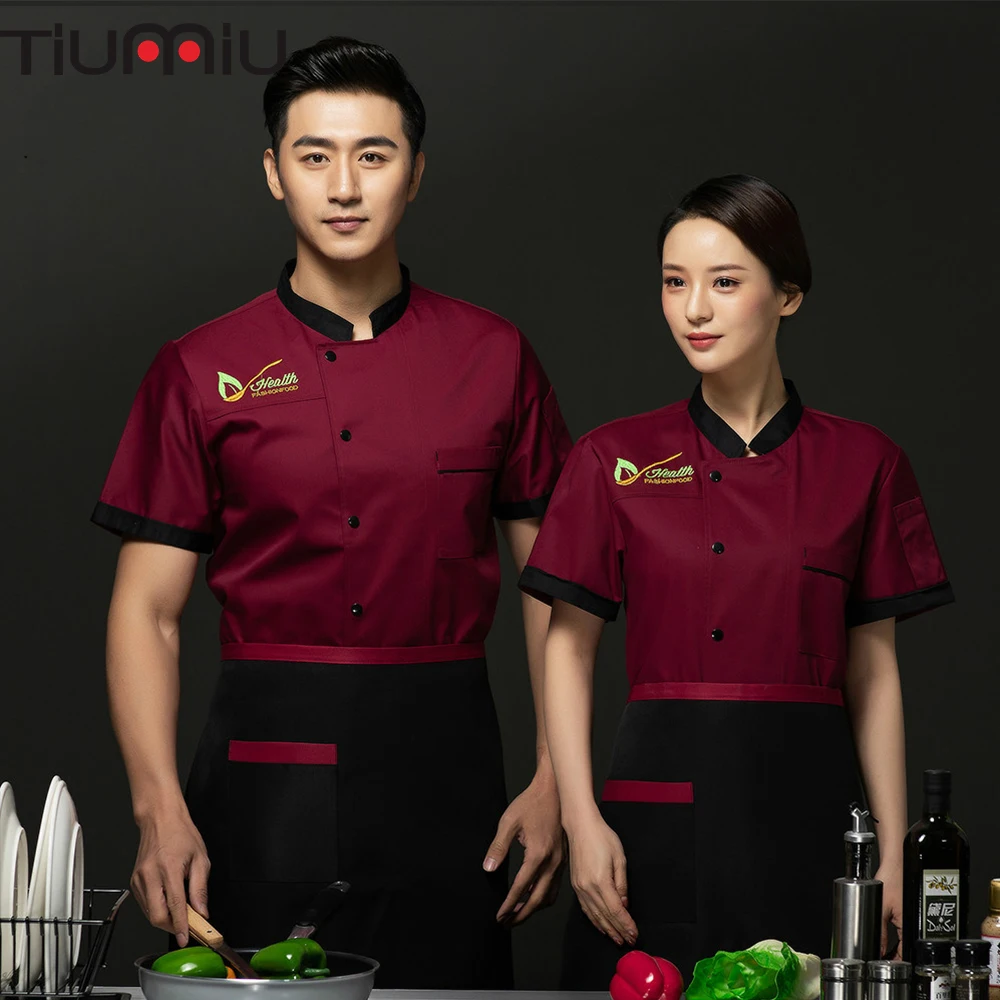 Chef Jacket Embroidered Cook Bake Dessert Kitchen Coffee Waiter Waitress Cafe Barbershop Summer Diner Canteen Work Clothes
Chef Jacket Embroidered Cook Bake Dessert Kitchen Coffee Waiter Waitress Cafe Barbershop Summer Diner Canteen Work Clothes