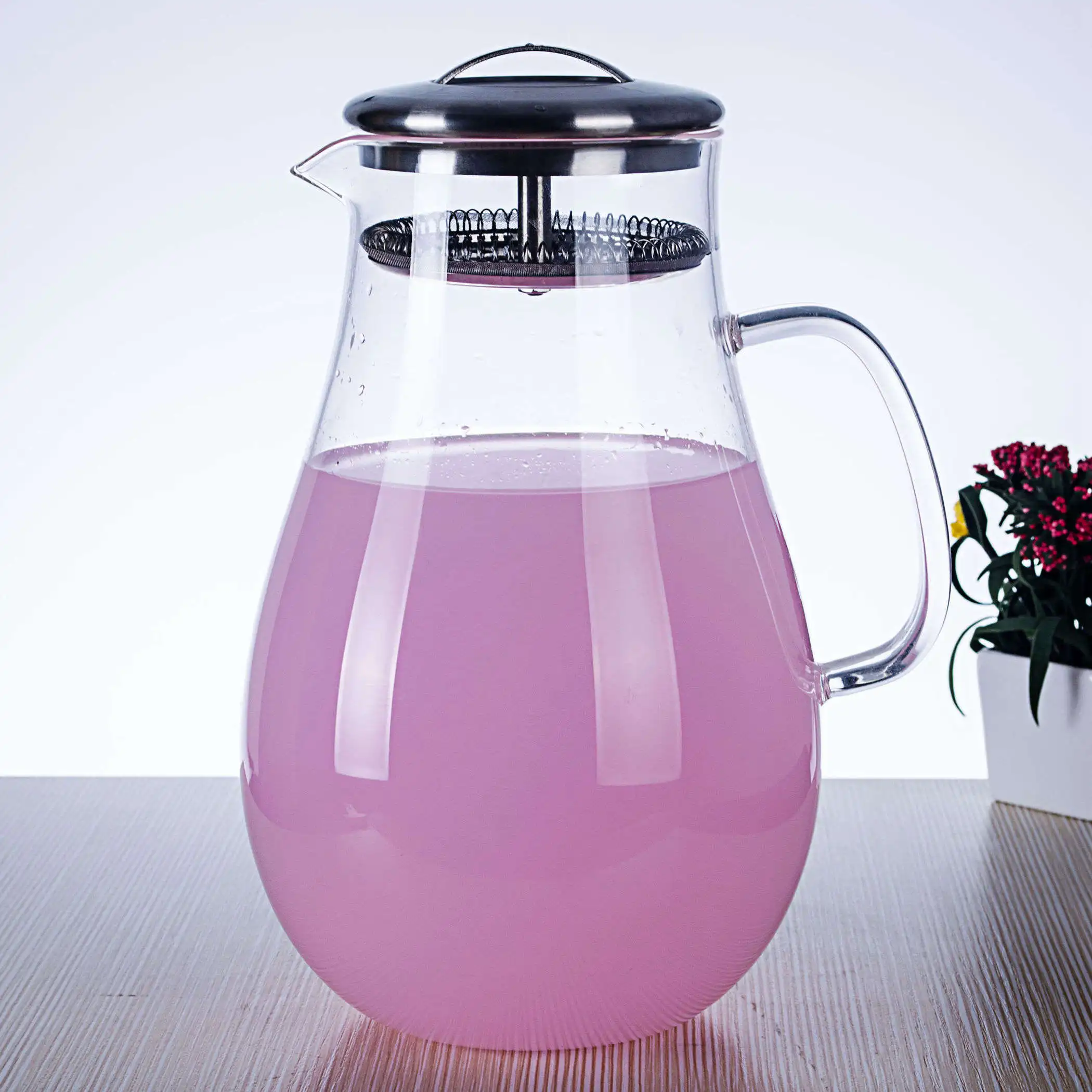 1x 1880ml Big Heat-Resisting Glass Teapot WaWater Coffee Tea Pot ter Drop Juice Kettle with Stainless Steel Lid & Filter
1x 1880ml Big Heat-Resisting Glass Teapot WaWater Coffee Tea Pot ter Drop Juice Kettle with Stainless Steel Lid & Filter