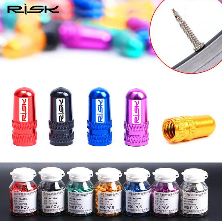 RISK 100 Pcs / Set 7 Colors Road MTB Bike Tire Covered Protector French Tyre Dustproof Bike Bicycle Presta Valve Cap Customized
RISK 100 Pcs / Set 7 Colors Road MTB Bike Tire Covered Protector French Tyre Dustproof Bike Bicycle Presta Valve Cap Customized