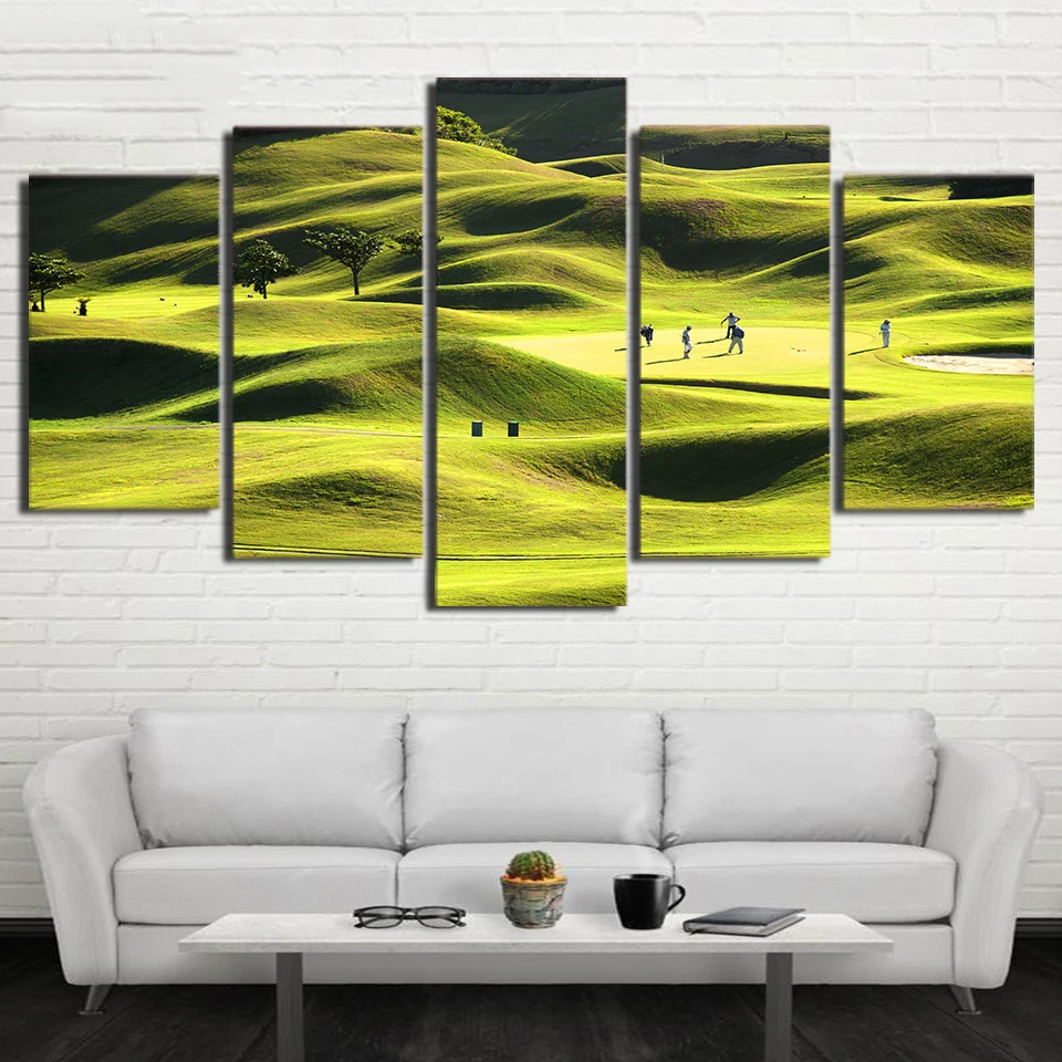 HD Printed Modern Canvas Painting Wall Art 5 Panel Golf Hillside Course Modular Poster Framework Living Room Pictures Home Decor
HD Printed Modern Canvas Painting Wall Art 5 Panel Golf Hillside Course Modular Poster Framework Living Room Pictures Home Decor