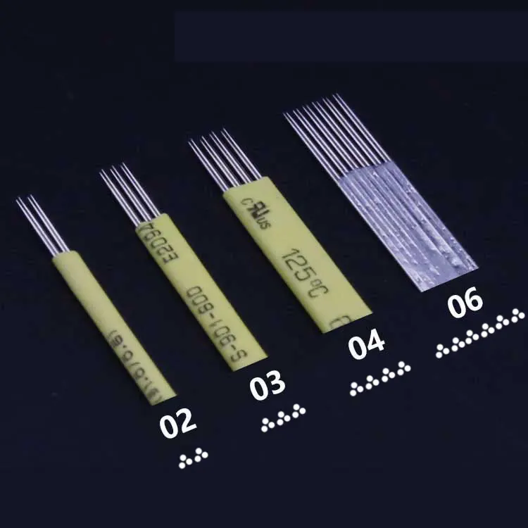 10 pcs Superfine Permanent Makeup Eyebrow Tatoo Blade Microblading Needles For 3D Embroidery Manual Tattoo Pen
10 pcs Superfine Permanent Makeup Eyebrow Tatoo Blade Microblading Needles For 3D Embroidery Manual Tattoo Pen