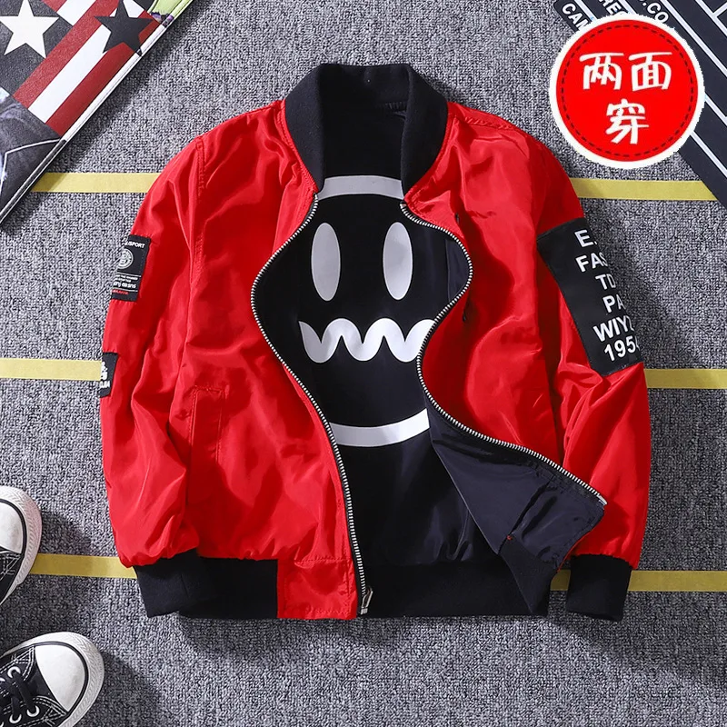 Baby Boys Jacket Korean Version Spring/ Autumn Double-faced Smiley Face Printed Jacket Boys New Clothing Christmas Birthday Gift
Baby Boys Jacket Korean Version Spring/ Autumn Double-faced Smiley Face Printed Jacket Boys New Clothing Christmas Birthday Gift