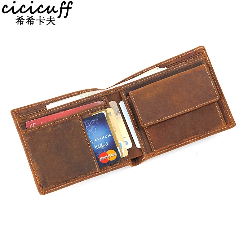 High Quality Slim Wallet Men Vintage Crazy Horse Mens Wallets Short Purse Small Coin Pocket Card Holder Money Bag Portemonnee
High Quality Slim Wallet Men Vintage Crazy Horse Mens Wallets Short Purse Small Coin Pocket Card Holder Money Bag Portemonnee