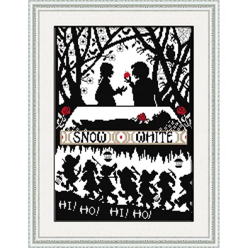 black and white pattern printed cross stitch kits Diy cross-stitching set 14 count embroidery
black and white pattern printed cross stitch kits Diy cross-stitching set 14 count embroidery