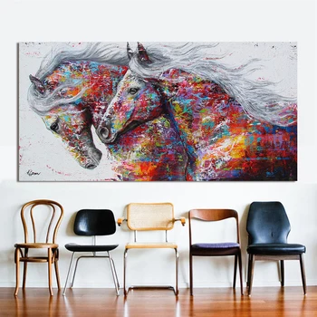 No Frame Oil Painting Animal Wall Art Pictures For Living Room Home Decor Canvas Painting The Two Running Horse
No Frame Oil Painting Animal Wall Art Pictures For Living Room Home Decor Canvas Painting The Two Running Horse