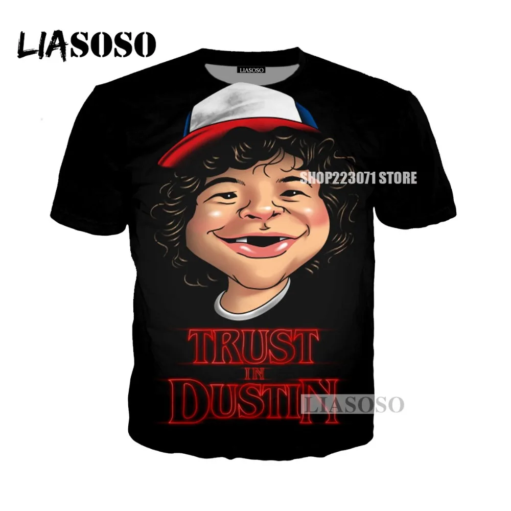 LIASOSO summer new T-shirt men and women T-shirt TV Stranger Things 3D color printing men and women T-shirt brand clothing M045
LIASOSO summer new T-shirt men and women T-shirt TV Stranger Things 3D color printing men and women T-shirt brand clothing M045