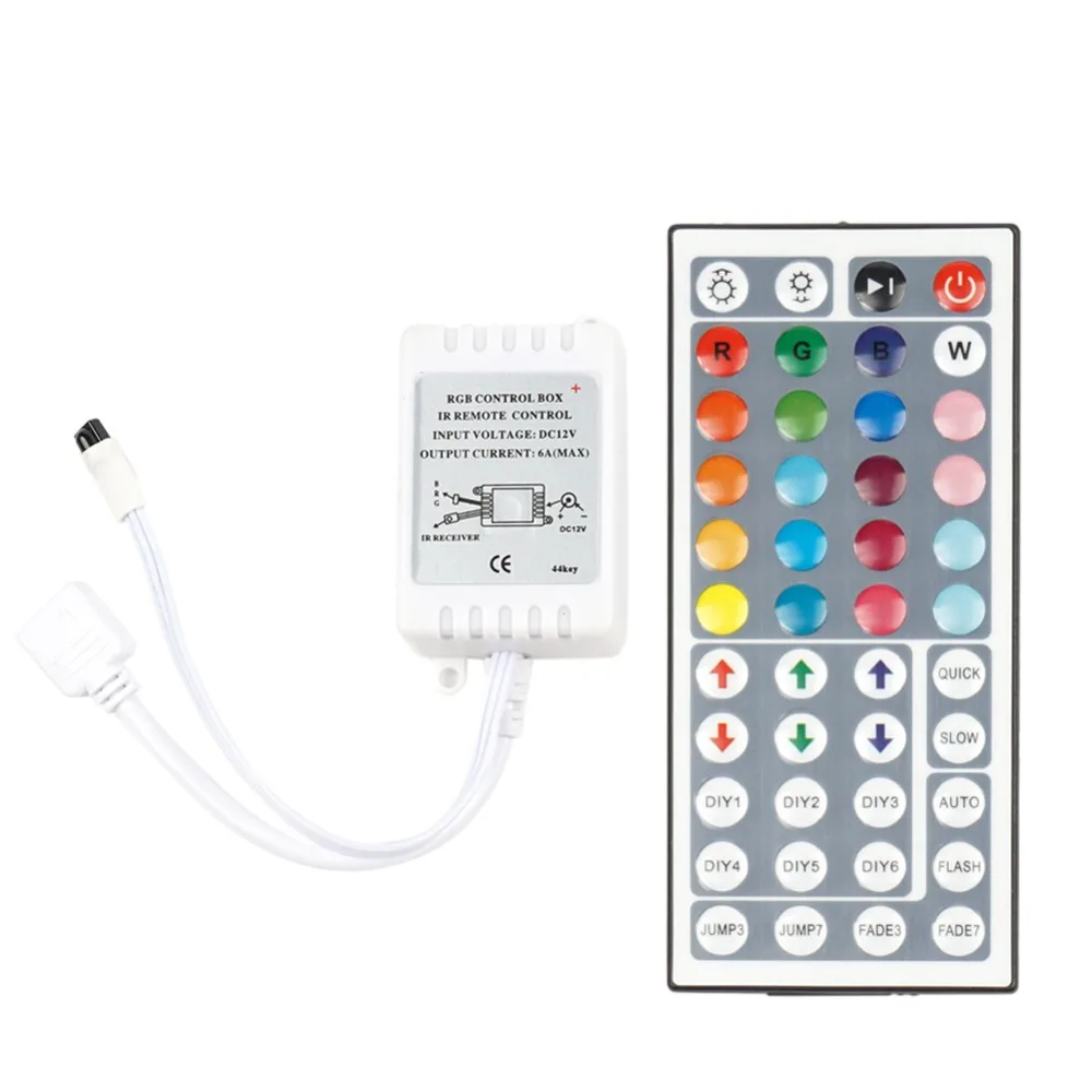 Led Controller 44 Keys LED IR RGB Controler LED Strip Light Controller Dimmer DC12V 6A For RGB 3528 5050 LED Strip
Led Controller 44 Keys LED IR RGB Controler LED Strip Light Controller Dimmer DC12V 6A For RGB 3528 5050 LED Strip