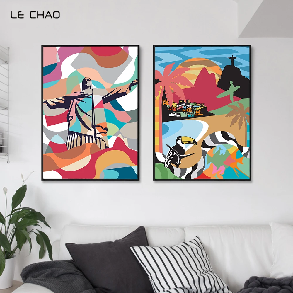 LECHAO Abstract Brazil Posters and Prints Canvas for Living Room Cartoon Wall Picture Modern Home Decor Scroll Painting Unframed
LECHAO Abstract Brazil Posters and Prints Canvas for Living Room Cartoon Wall Picture Modern Home Decor Scroll Painting Unframed