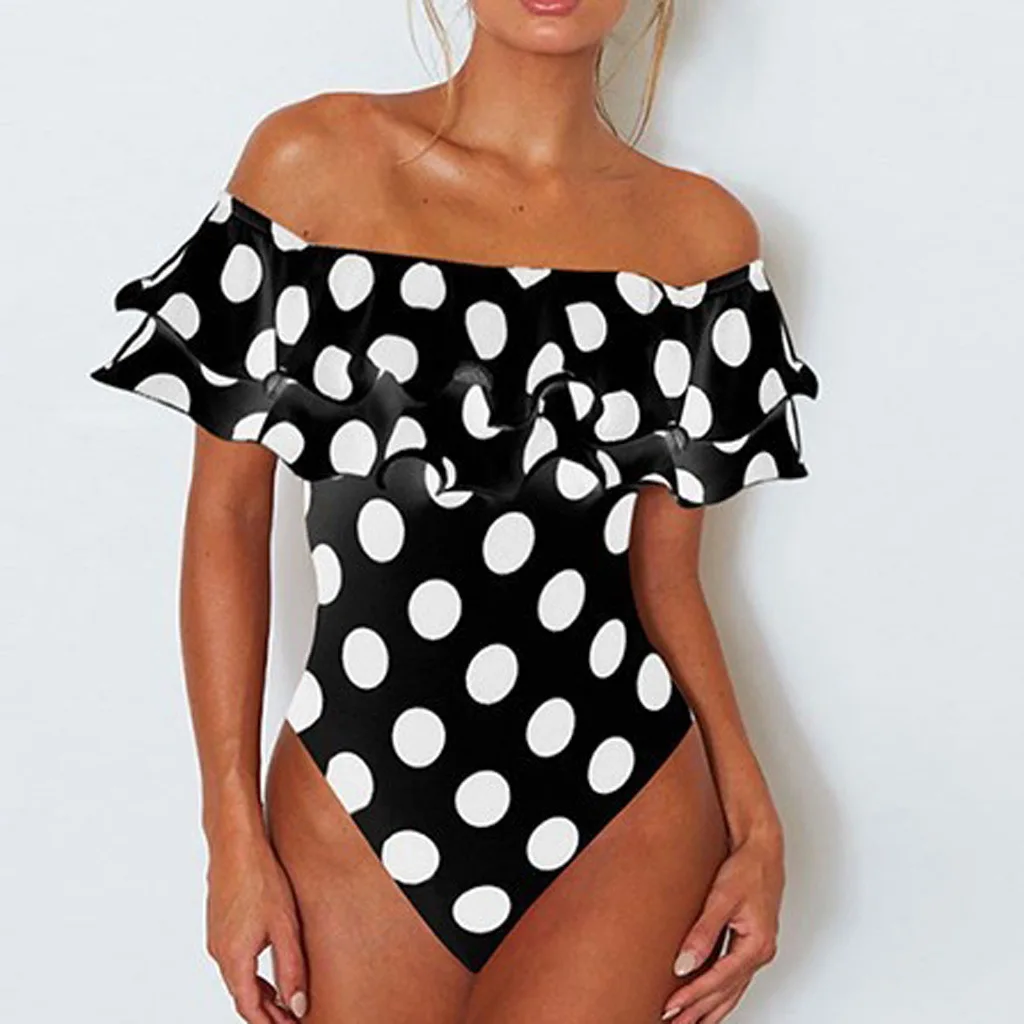 vintage polka dot bathing suit
