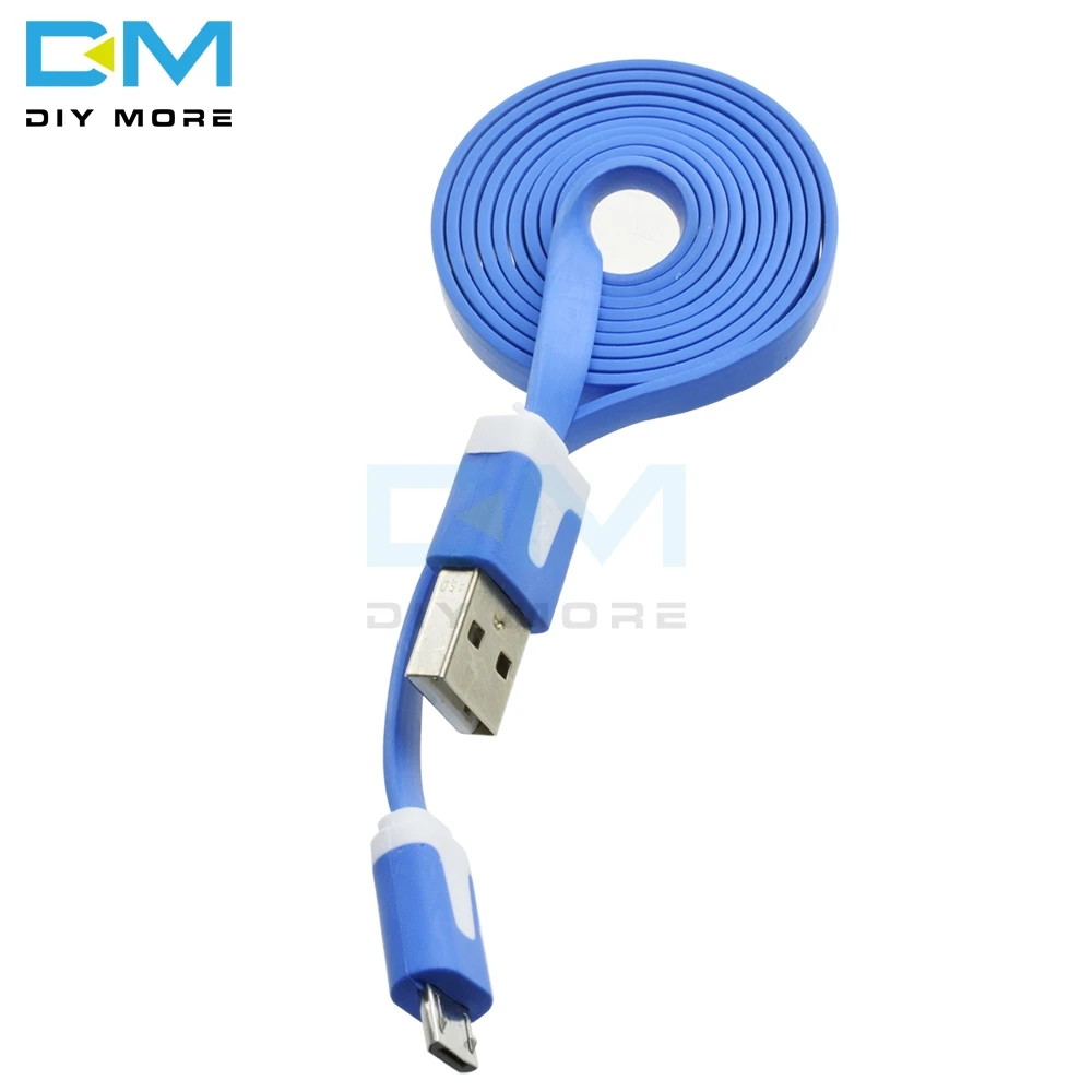 

1m 3.3ft USB Cable Blue for Wemos D1 Mini NodeMcu Wire