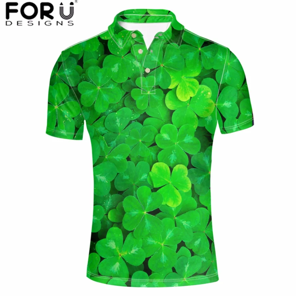 FORUDESIGNS Clover Plus Shirts Men Tops Tees Stand Collar Polo Shirt Men's Clothing Leaf Printing Young Mens Clothes Slim-fit
FORUDESIGNS Clover Plus Shirts Men Tops Tees Stand Collar Polo Shirt Men's Clothing Leaf Printing Young Mens Clothes Slim-fit