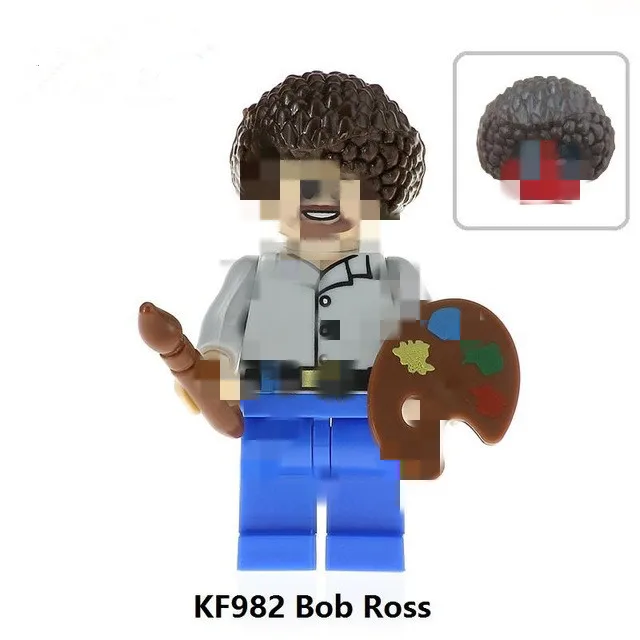 50PCS Super Heroes American Painter Bob Ross The Joy of Painting Bricks Building Blocks Learning Christmas Toys Gift Children
50PCS Super Heroes American Painter Bob Ross The Joy of Painting Bricks Building Blocks Learning Christmas Toys Gift Children