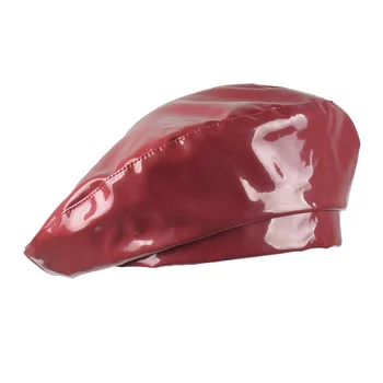 2018 New Fashion Patent Leather Beret High Quality Ladies Hats Solid Color Flat Top Hat PU Slouchy Bone Captain Cap Women Female
2018 New Fashion Patent Leather Beret High Quality Ladies Hats Solid Color Flat Top Hat PU Slouchy Bone Captain Cap Women Female
