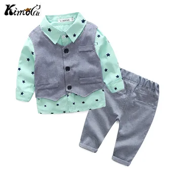 Kimocat new baby clothes Spring and autumn long-sleeved cotton gentlemen's baby suits 3pcs(Vest + shirt + pants)
Kimocat new baby clothes Spring and autumn long-sleeved cotton gentlemen's baby suits 3pcs(Vest + shirt + pants)