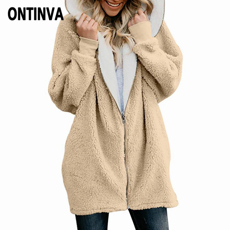 Shaggy Pink Teddy Coats Plus Size Women Fleece Faux Fur Coat Winter Lambswool Warm Hooded Zipper Long Sleeve Jackets Femme Coats
Shaggy Pink Teddy Coats Plus Size Women Fleece Faux Fur Coat Winter Lambswool Warm Hooded Zipper Long Sleeve Jackets Femme Coats