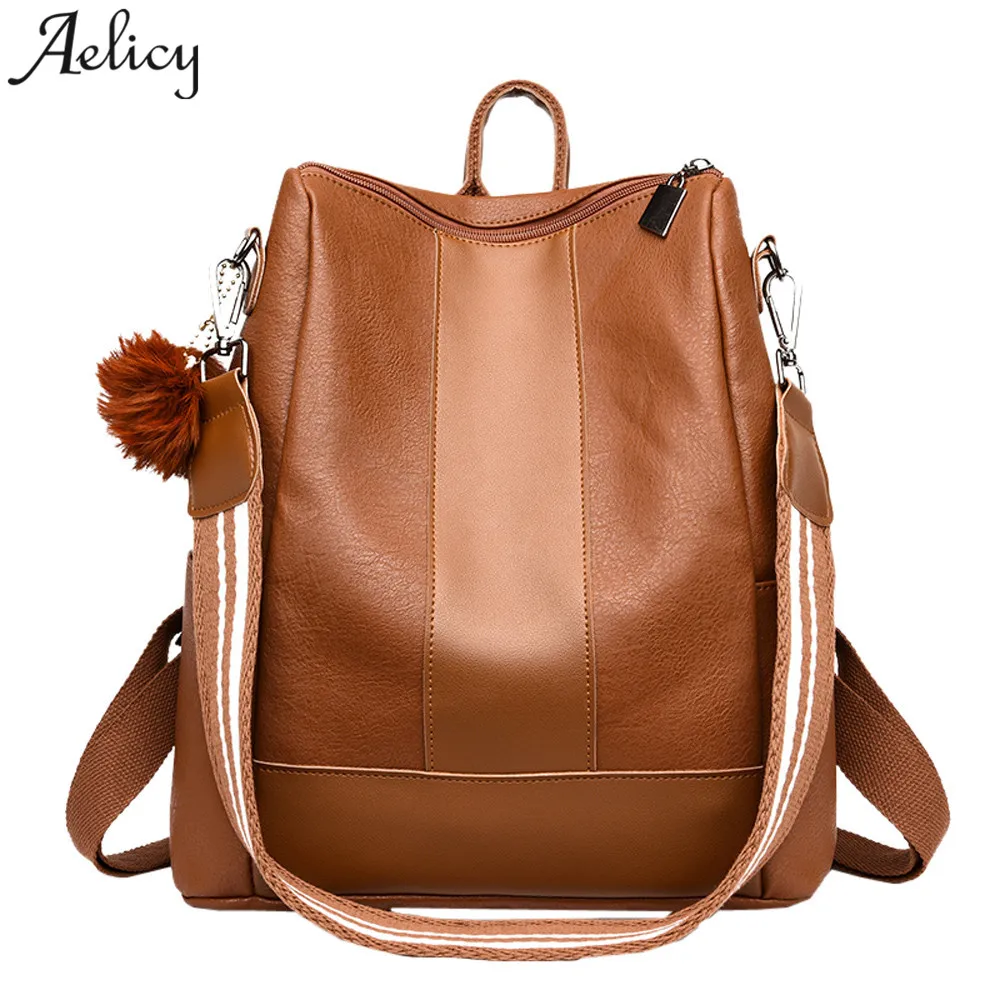 Aelicy Backpack women 2018 Bolsas Leather Lady PU Leather Solid Hairball School Bag Hit Color Backpack Satchel Shoulder bags
Aelicy Backpack women 2018 Bolsas Leather Lady PU Leather Solid Hairball School Bag Hit Color Backpack Satchel Shoulder bags