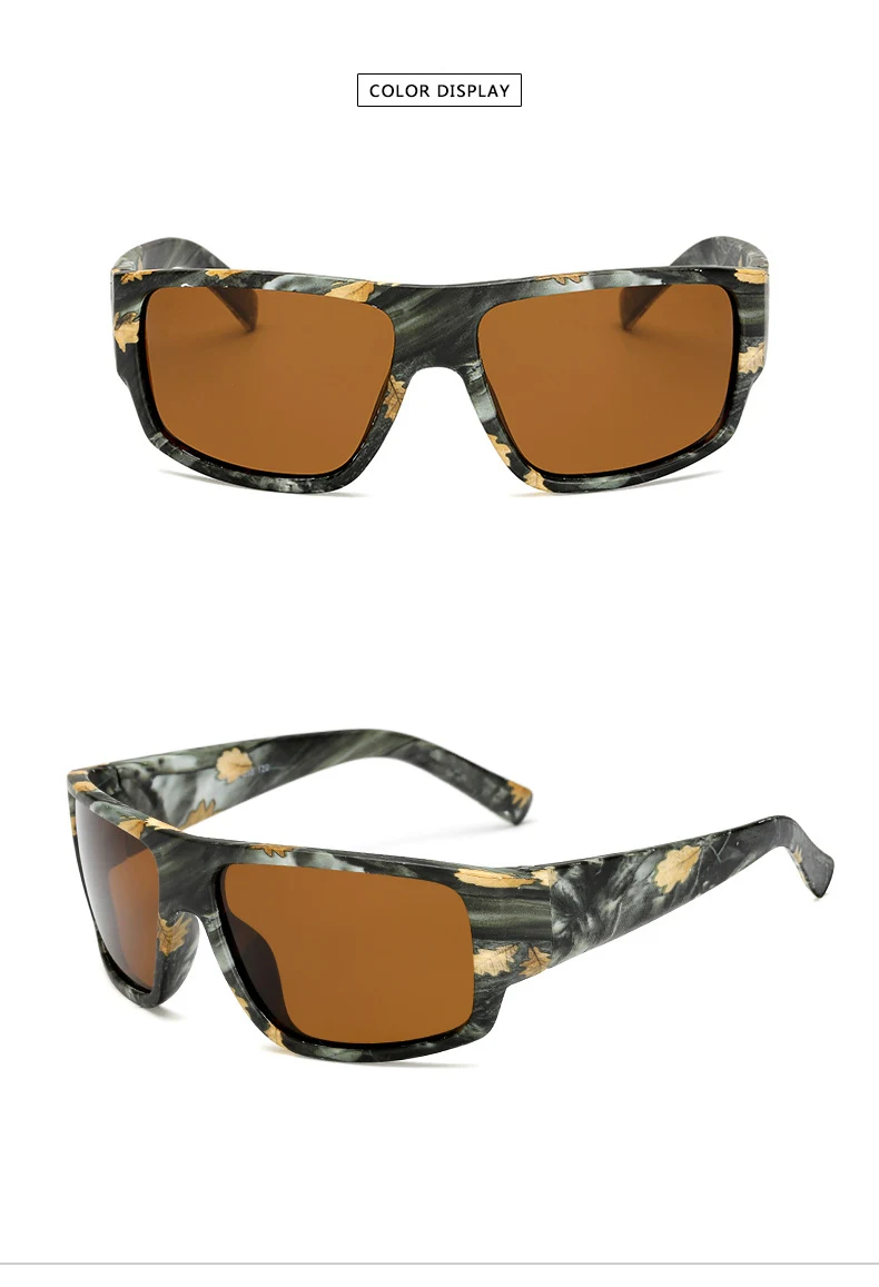 New polarized men's sunglasses UV400 square frame fashion ladies sunglasses classic brand design star sports driving sunglasses (3)