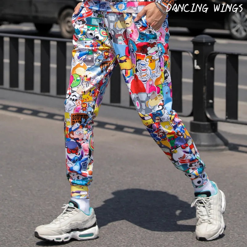Cartoon Pattern Print Pants Casual Loose Sport Trousers Women Hip-hop Joggers Street Dance Trousers
Cartoon Pattern Print Pants Casual Loose Sport Trousers Women Hip-hop Joggers Street Dance Trousers