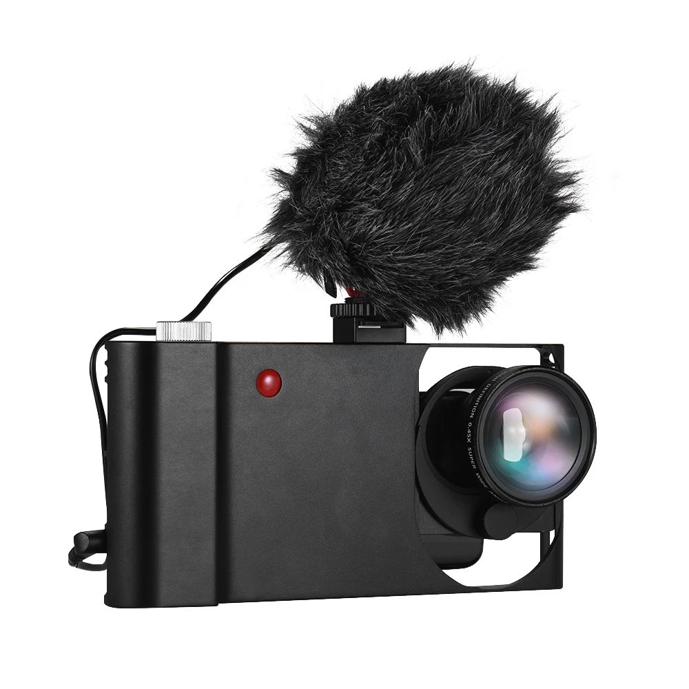 Andoer Smartphone Video Rig+Wide Angle Macro Lens+Phone Filming Cage Stabilizer for iPhone Samsung Huawei Stabilizer Video Rig
Andoer Smartphone Video Rig+Wide Angle Macro Lens+Phone Filming Cage Stabilizer for iPhone Samsung Huawei Stabilizer Video Rig
