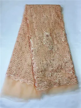 New fashion apparel cloth party African net lace fabric with beads embroidery French lace cloth QN130(5yards/lot)
New fashion apparel cloth party African net lace fabric with beads embroidery French lace cloth QN130(5yards/lot)