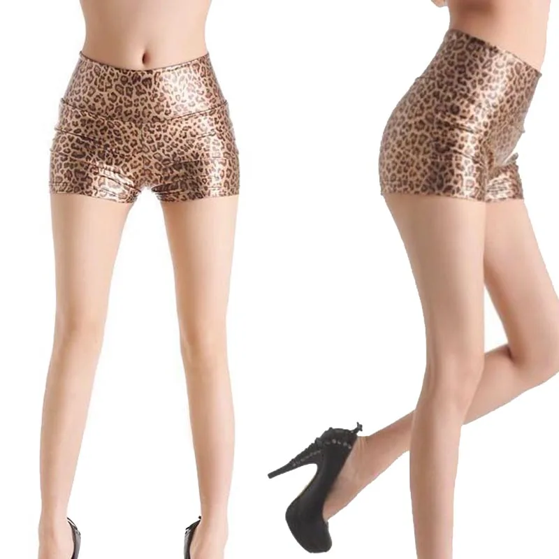 Women Sexy Style Faux Leather Wet Look Leopard Print Hot Pants Slim Fit Short Pants Night Club Party Boxer Brief
Women Sexy Style Faux Leather Wet Look Leopard Print Hot Pants Slim Fit Short Pants Night Club Party Boxer Brief