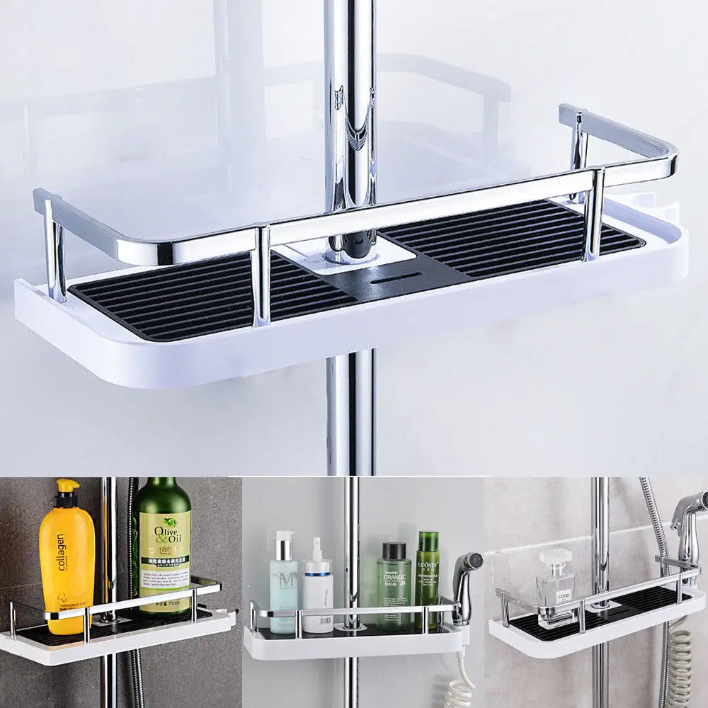 1pc Bathroom Shelf Shower Storage Rack Shampoo Holder Bath Towel Tray Single Tier Shower Head Holder Bathroom Accessories
1pc Bathroom Shelf Shower Storage Rack Shampoo Holder Bath Towel Tray Single Tier Shower Head Holder Bathroom Accessories