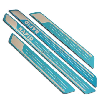 For 2013-2017 2018 Skoda Rapid Ultra-thin Stainless Exterior Door Sills Kick Plates Scuff Guard Pedal Protectors Car Accessories
For 2013-2017 2018 Skoda Rapid Ultra-thin Stainless Exterior Door Sills Kick Plates Scuff Guard Pedal Protectors Car Accessories